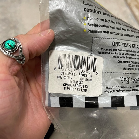 New In Bag 6-pair Baby Low Cut Socks In Black By Foot Locker 3-7 Months - Picture 6 of 7